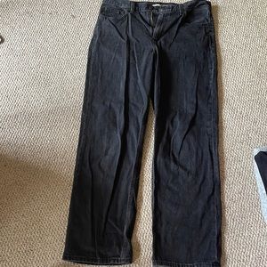 Levi’s loose straight black jeans, size 29